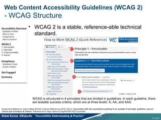 Wcag Examples Web Accessibility: Understanding & Practice! | PPT