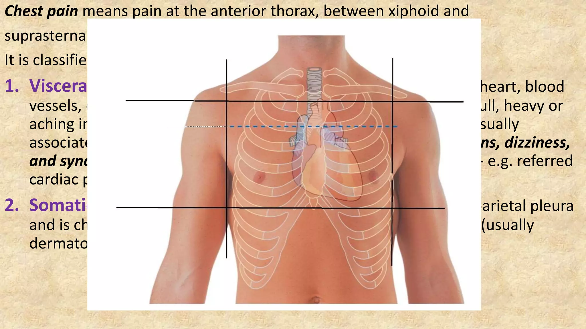Line Between Chest Chest pain cardiac or not Dr Yasser Diab | PPTX