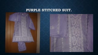 PURPLE STITCHED SUIT.
 