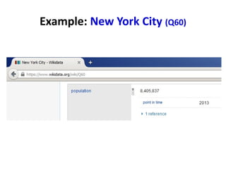 Example: New York City (Q60) 
 
