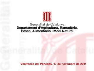 Vilafranca del Penedès, 17 de novembre de 2011
 
