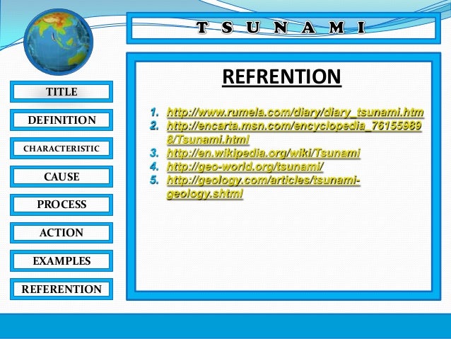 Explanation Text (Tsunami)