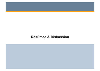 Resümee & Diskussion
 