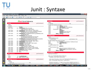 Junit : Syntaxe 