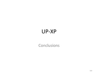 UP-XP Conclusions 
