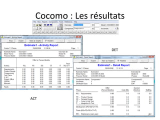 Cocomo : Les résultats ACT DET 