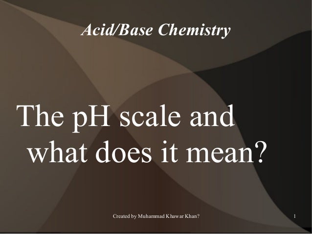 Ph And Poh Ph And Poh