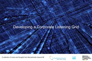 Developing a Corporate Listening Grid A collection of voices and thoughts from  #socialmedia Unpanel #8   