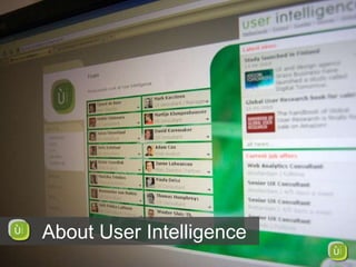 About User Intelligence 