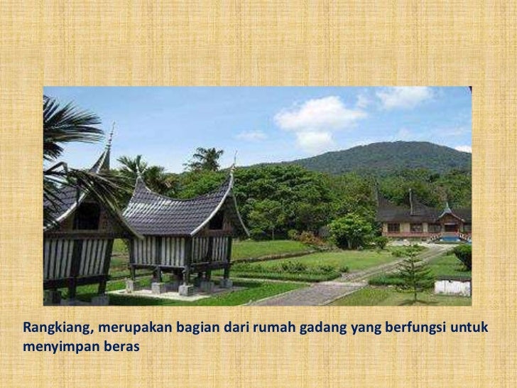Upacara pendirian rumah gadang minang kabau sumatera barat