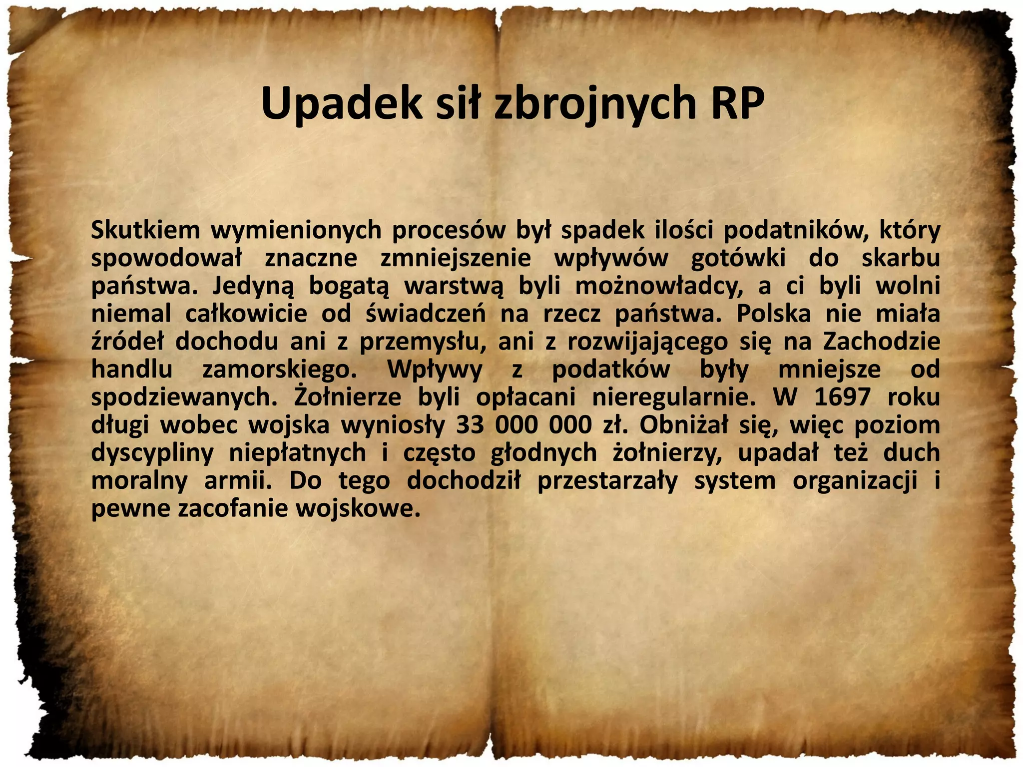 Upadek rzeczpospolitej | PPT