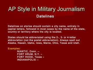 UPAR 2017 08 Associated Press Style | PPT