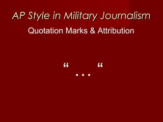 UPAR 2017 08 Associated Press Style | PPT