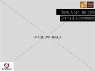 Royal Albert Hall pitch Events & e-commerce IMAGE WITHHELD 