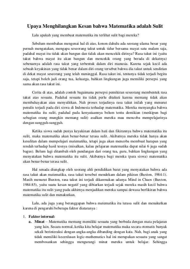 Kesan Dan Pesan Belajar Matematika Secara Online - Mari Kita Belajar