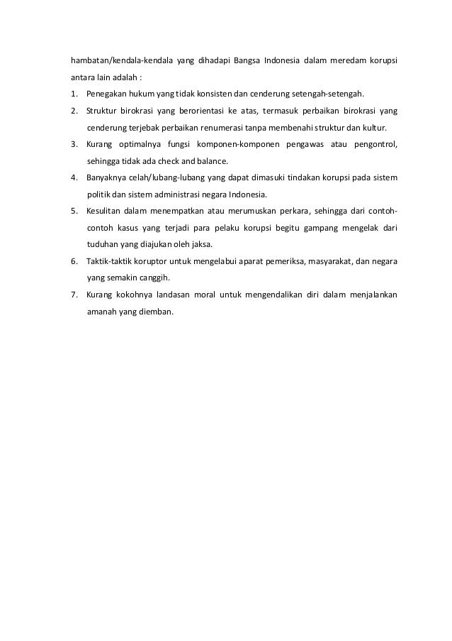 Makalah upaya pemberantasan korupsi di indonesia revisi