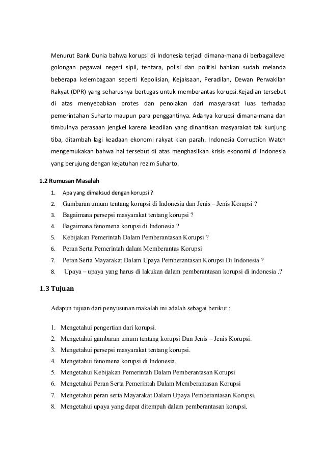Makalah Upaya Pemberantasan Korupsi Di Indonesia Revisi
