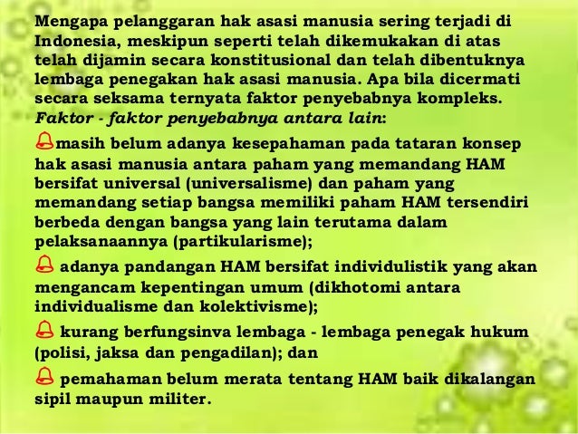 Upaya penegakan hak asasi manusia di indonesia