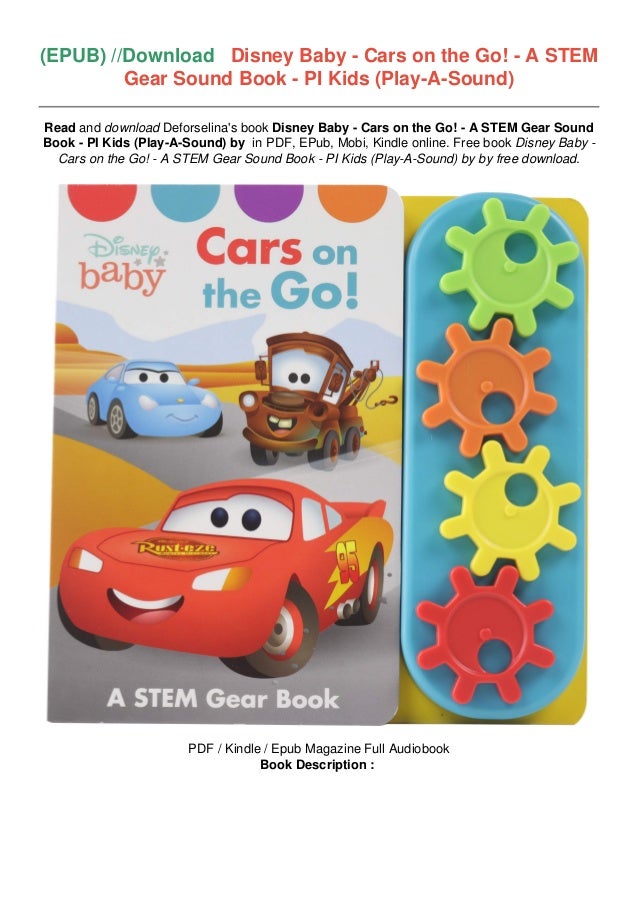 Upbeat Disney Baby Cars On The Go A Stem Gear Sound Book Pi
