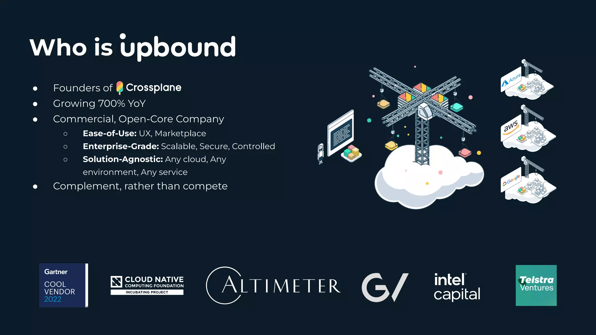 ● Founders of ● Growing 700% YoY ● Commercial, Open-Core Company ○ Ease-of-Use: UX, Marketplace ○ Enterprise-Grade: Scalable, Secure, Controlled ○ Solution-Agnostic: Any cloud, Any environment, Any service ● Complement, rather than compete Who is 