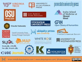 brian.hole@ubiquitypress.com | www.ubiquitypress.com| @ubiquitypress
Bangla LAM
Nep Mongolia
 