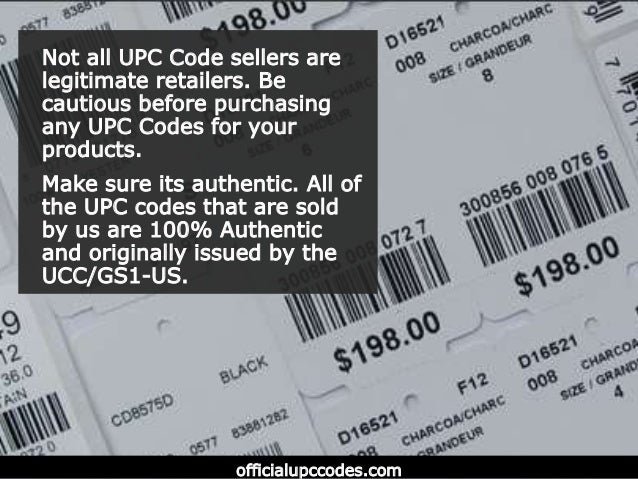 Buy Gs1 Upc Codes , UPC, Barcodes, & Prefixes – LJPRRC