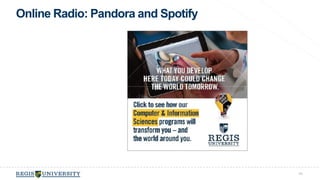 Online Radio: Pandora and Spotify 
60 
 