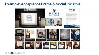 Example: Acceptance Frame & Social Initiative 
70 
 