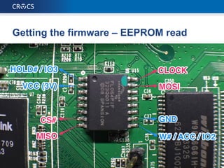 Getting the firmware – EEPROM read
 