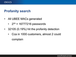 Profanity stats
# of characters Occurrences
3 23090
4 6014
5 3001
 