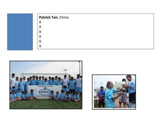 Patrick Tan, China
X
X
X
X
X
X
 