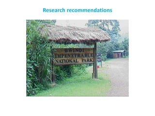 Research recommendations
 