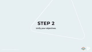 @RebeccaBrocton // @WeAreJH
STEP 2
Unify your objectives.
 