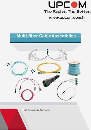 High Connectivity Assemblies
Multi-fiber CableAssemblies
 