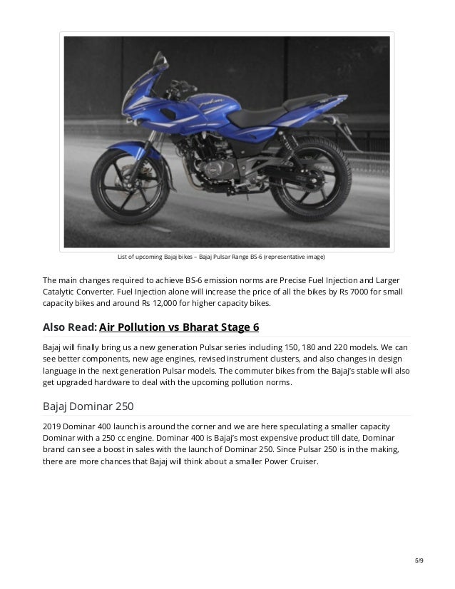 Upcoming Bajaj Bikes In India In 2019 2020