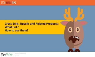 Cross-Sells, Upsells and Related Products:
What is it?
How to use them?
 