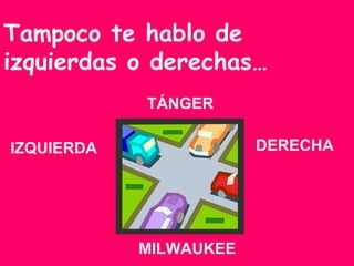 Tampoco te hablo de izquierdas o derechas… DERECHA IZQUIERDA MILWAUKEE  TÁNGER  