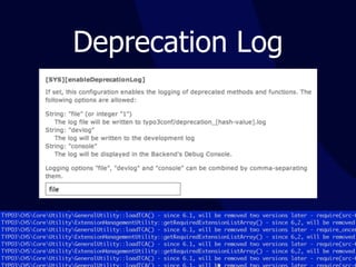 Deprecation Log
 