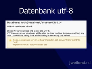Datenbank utf-8
 