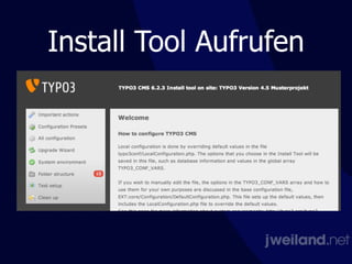 Install Tool Aufrufen
 