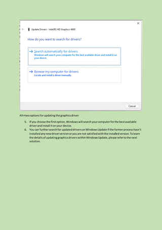update graphics driver windows 11 | PDF