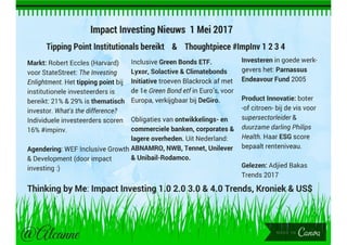 s Alcanne J Houtzaager MA, Inclusive² Impact Investing, Tools & Toughtpieces, p. 1
 