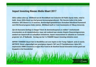 Drs Alcanne Houtzaager, Inclusive² Impact Investing p.1
 