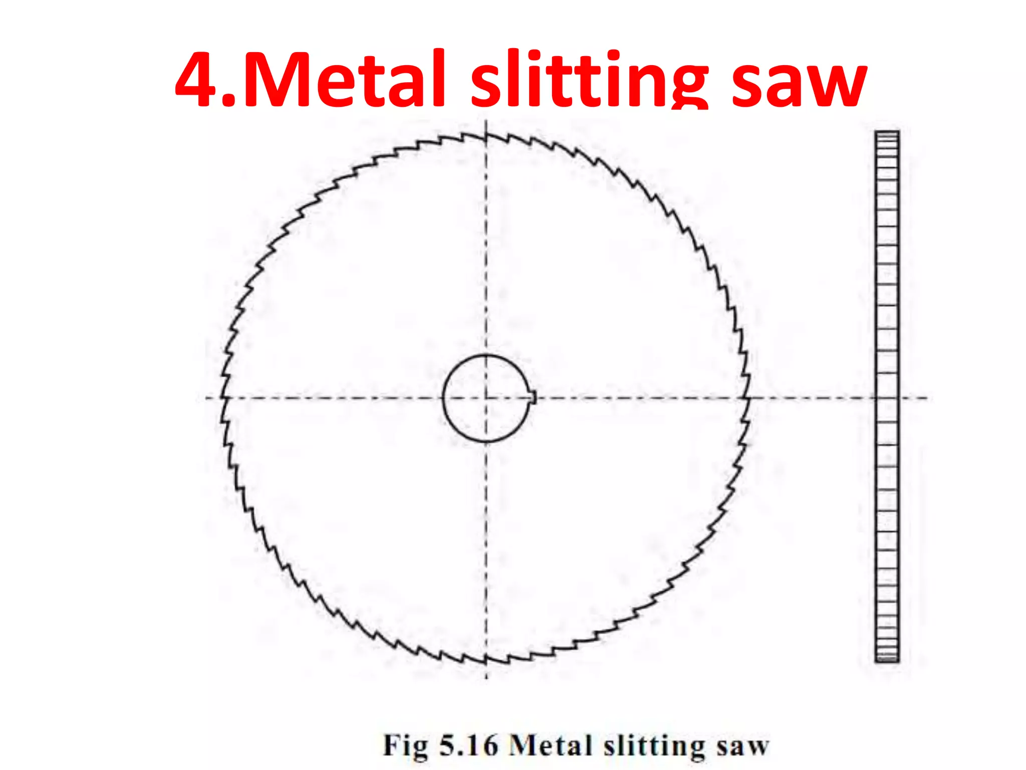 4.Metal slitting saw
 