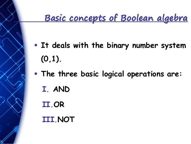 BOOLEAN ALGEBRA AND LOGIC GATE
