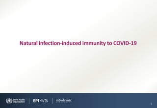 3
Natural infection-induced immunity to COVID-19
 