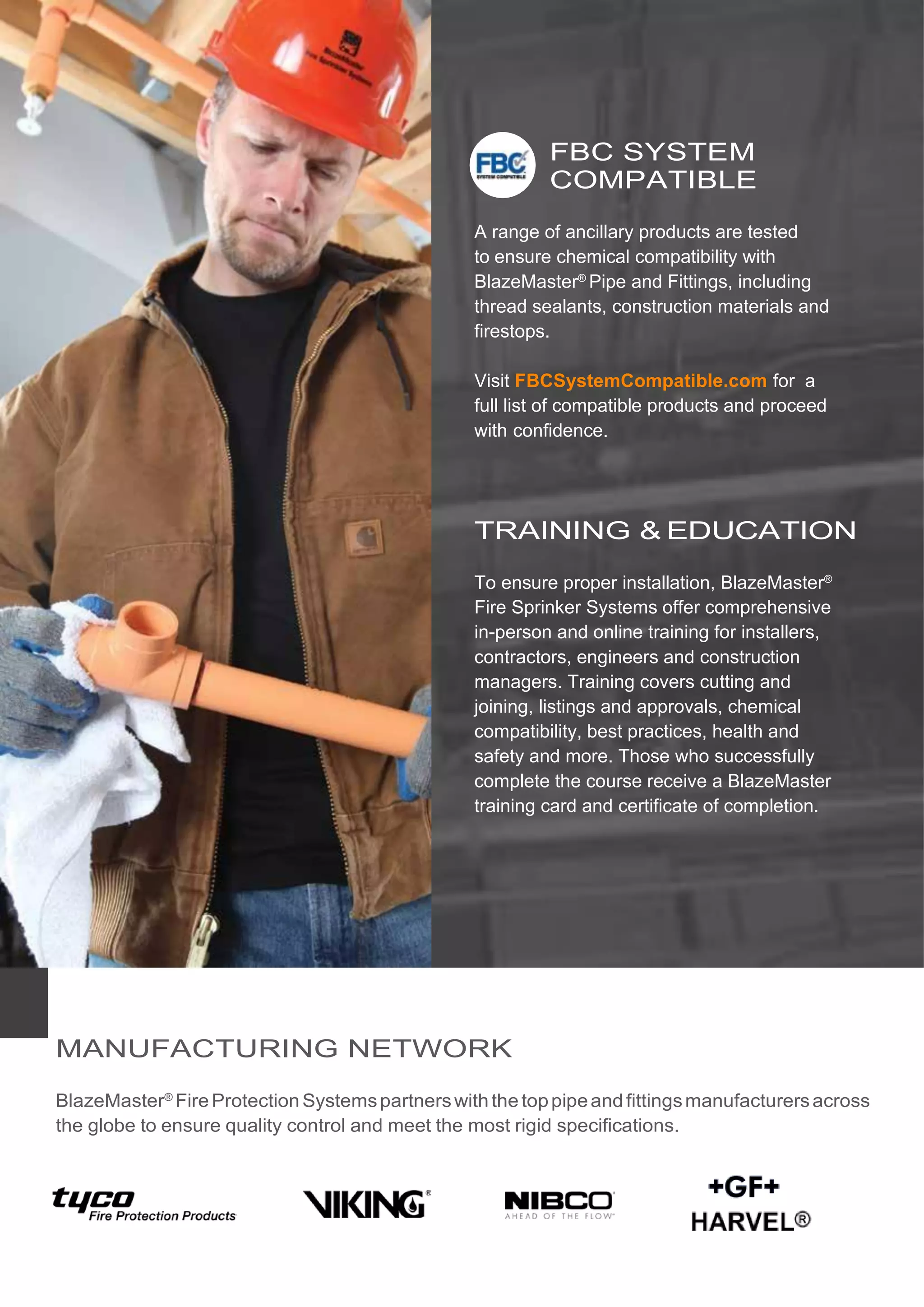 Blazemaster Fire Protection System Residential Brochure PDF