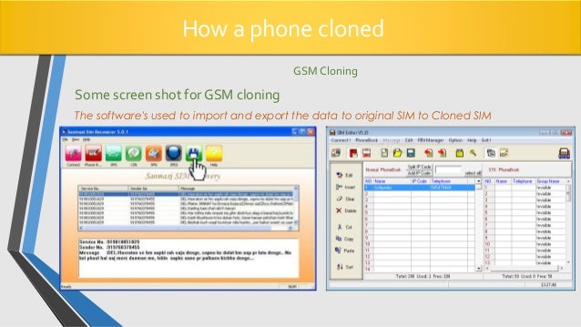 Sim cloning tool