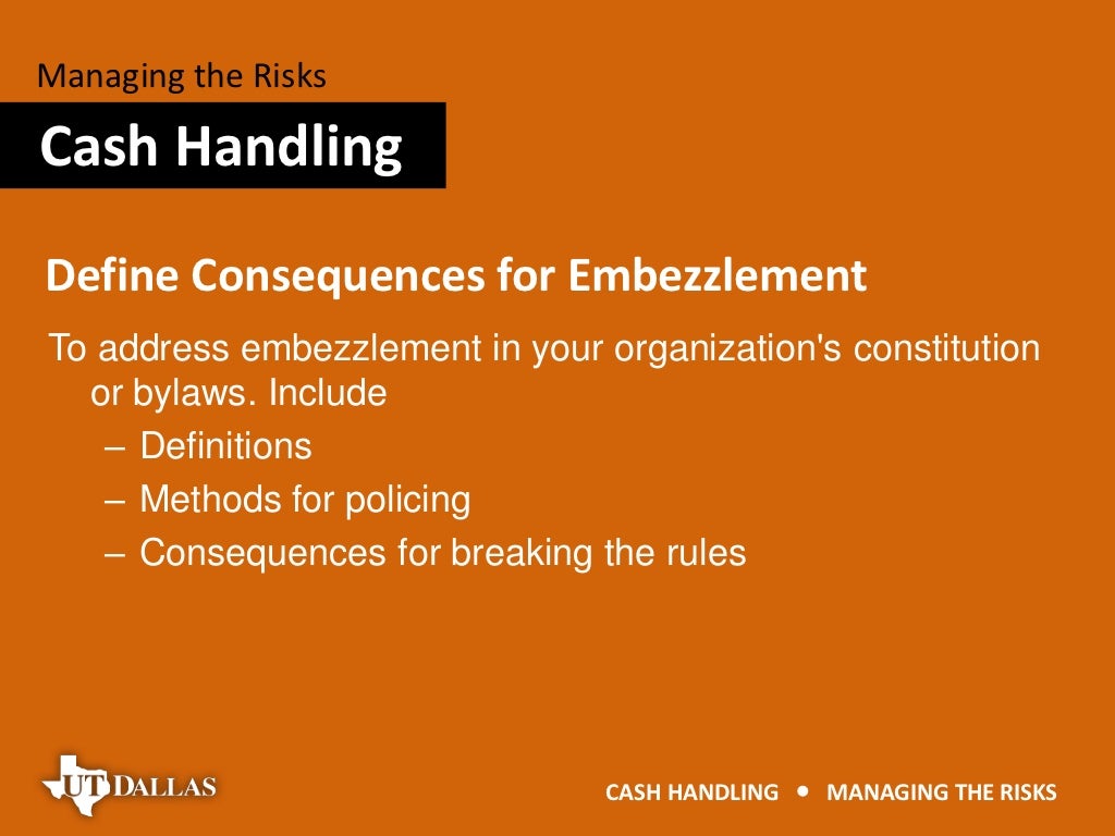 Cash Handling Risk Management