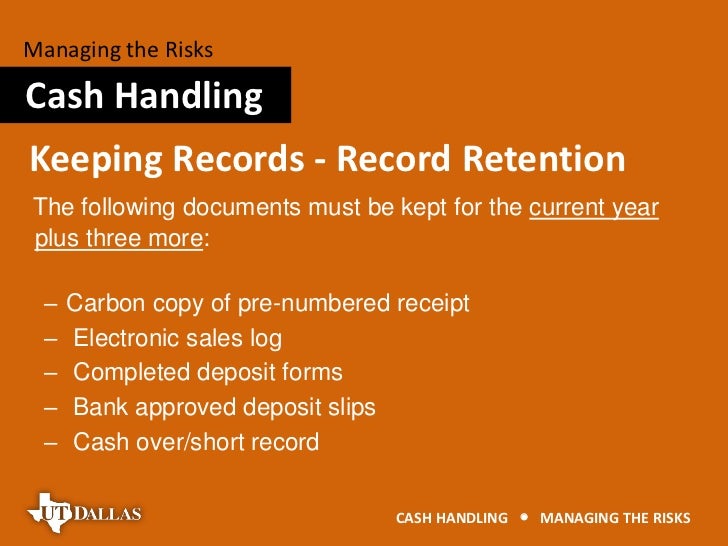 Cash Handling Risk Management